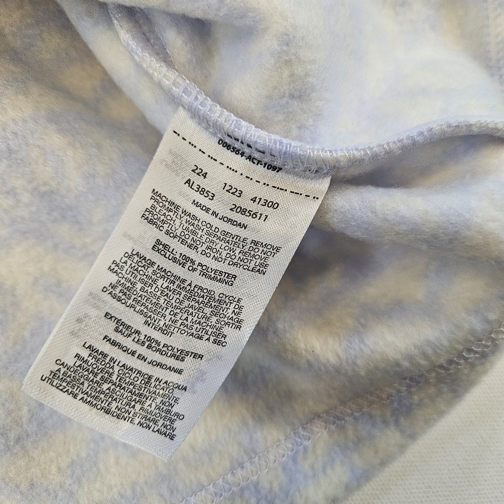 Columbia Women's Benton Springs Printed Fleece Jacket White Blue NwT Size XL - Picture 4 of 6